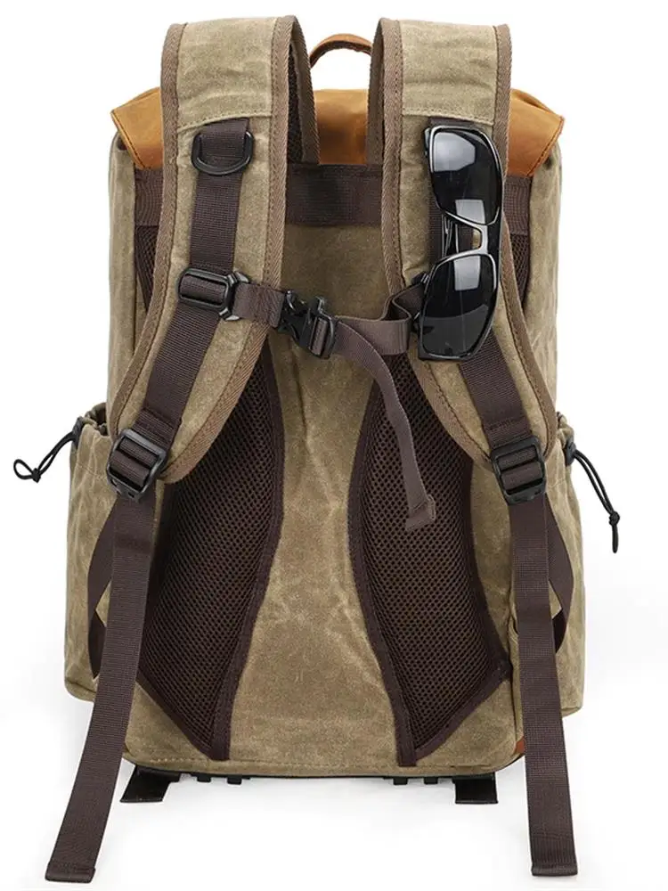 NEW Photography Batik Waterproof Canvas Portable Camera Backpack Video Shoulders Soft Pad Bag fit 15.4inch Laptop Men Outdoor