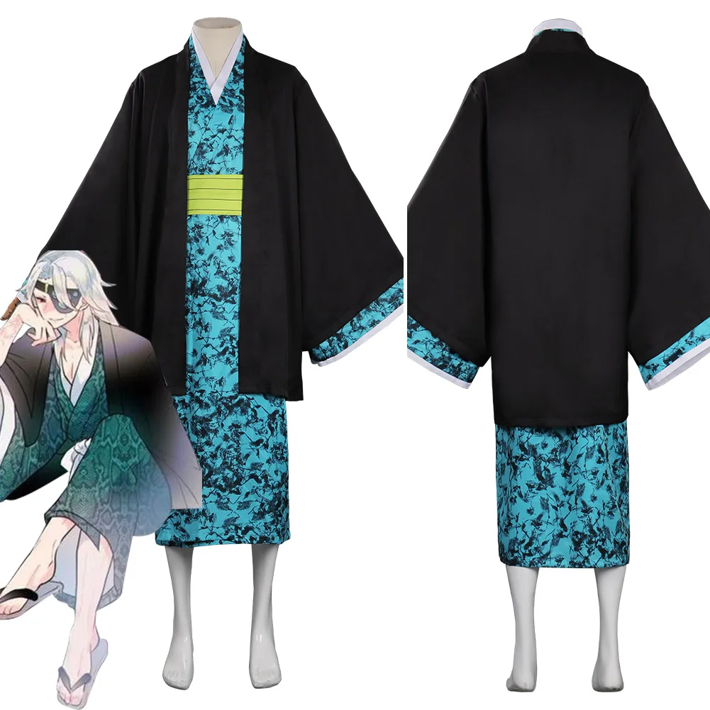 

Demon Slayer Uzui Tengen Cosplay Costume Kimono Outfits Halloween Carnival Suit