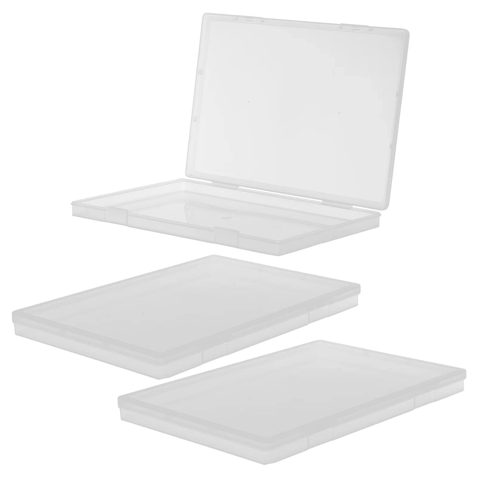 

3 Pcs Plastic Folders Photo Tool Organizers Storage Fishing Gear Abs Multi-use