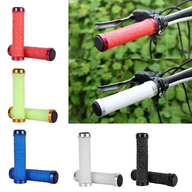 For Motorbcycle Pit Dirt-Bike Grip Non Slip Rubber Bar End Thrusters Lock-on Grip Motorcross Comfort Hand Handlebar Grip