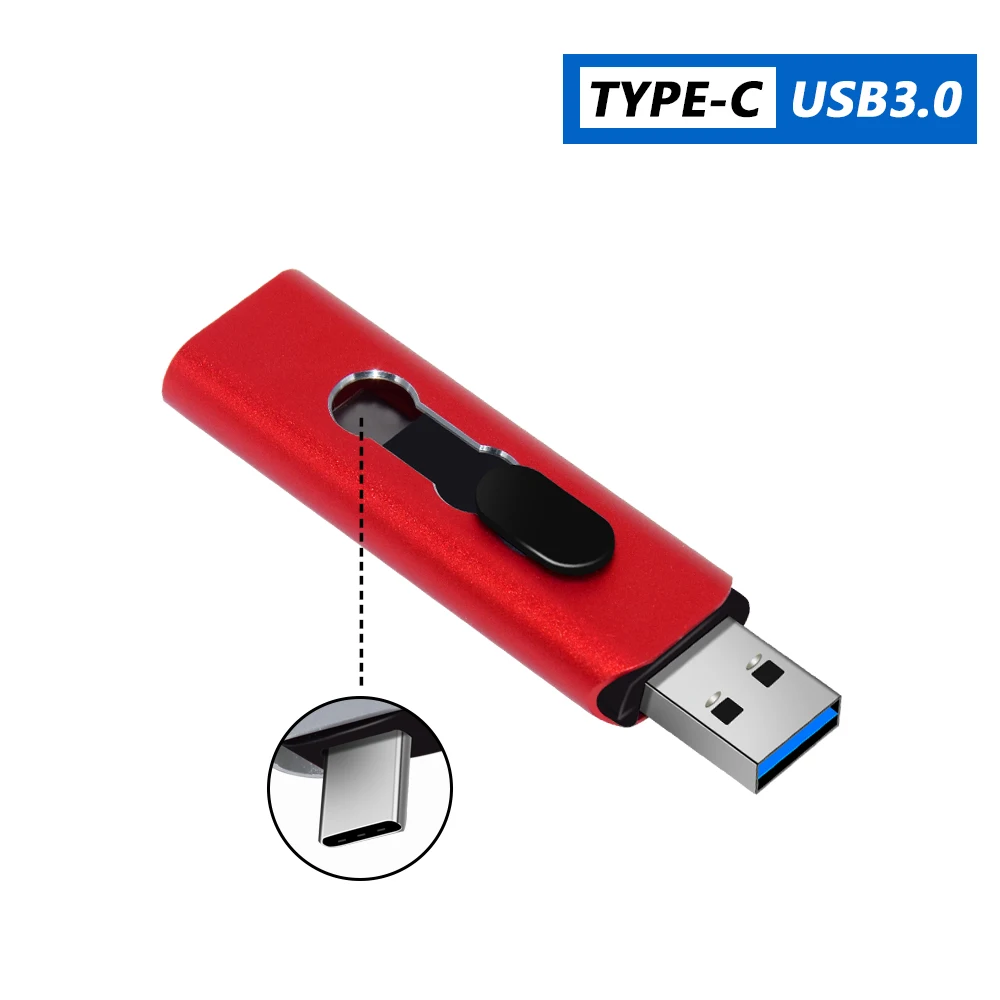 Новый USB 3.0 TYPE-C флеш-накопитель OTG 3 0 Гб 512 ГБ 256 64 USB-накопитель 2 в 1 высокоскоростная