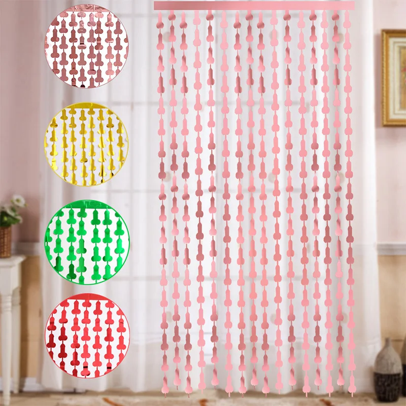 

Bachelor Party Rain Curtain Birthday Party Background Wall Scene Layout Single Party Rain Curtain