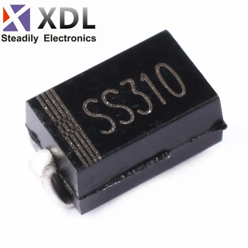 100 шт., выпрямительный диод Шоттки SS310 SMD SR310 3A 100V DO-214AC SMA