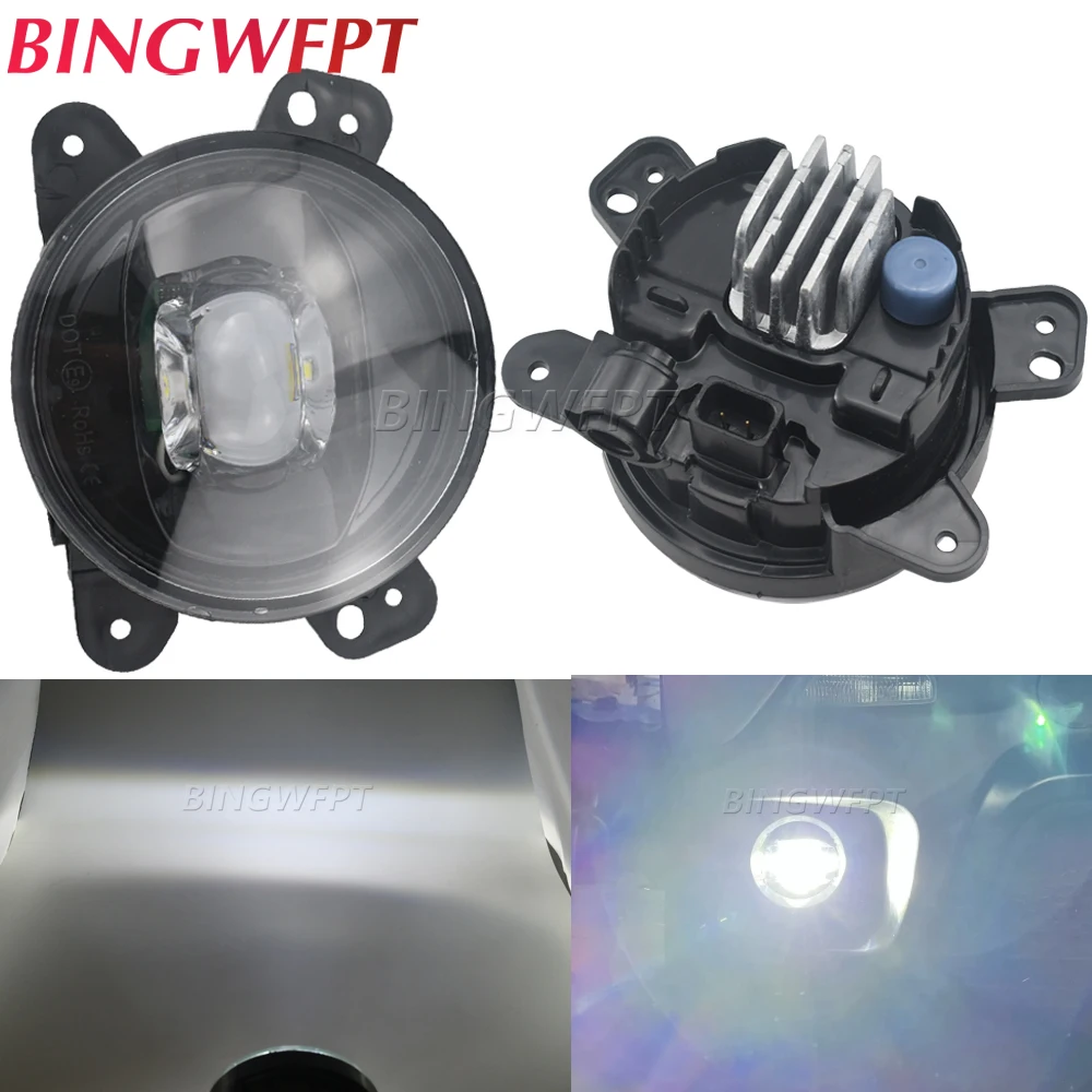 2 шт. передняя противотуманная фара для автомобиля 30 Вт 8000 лм 12 В