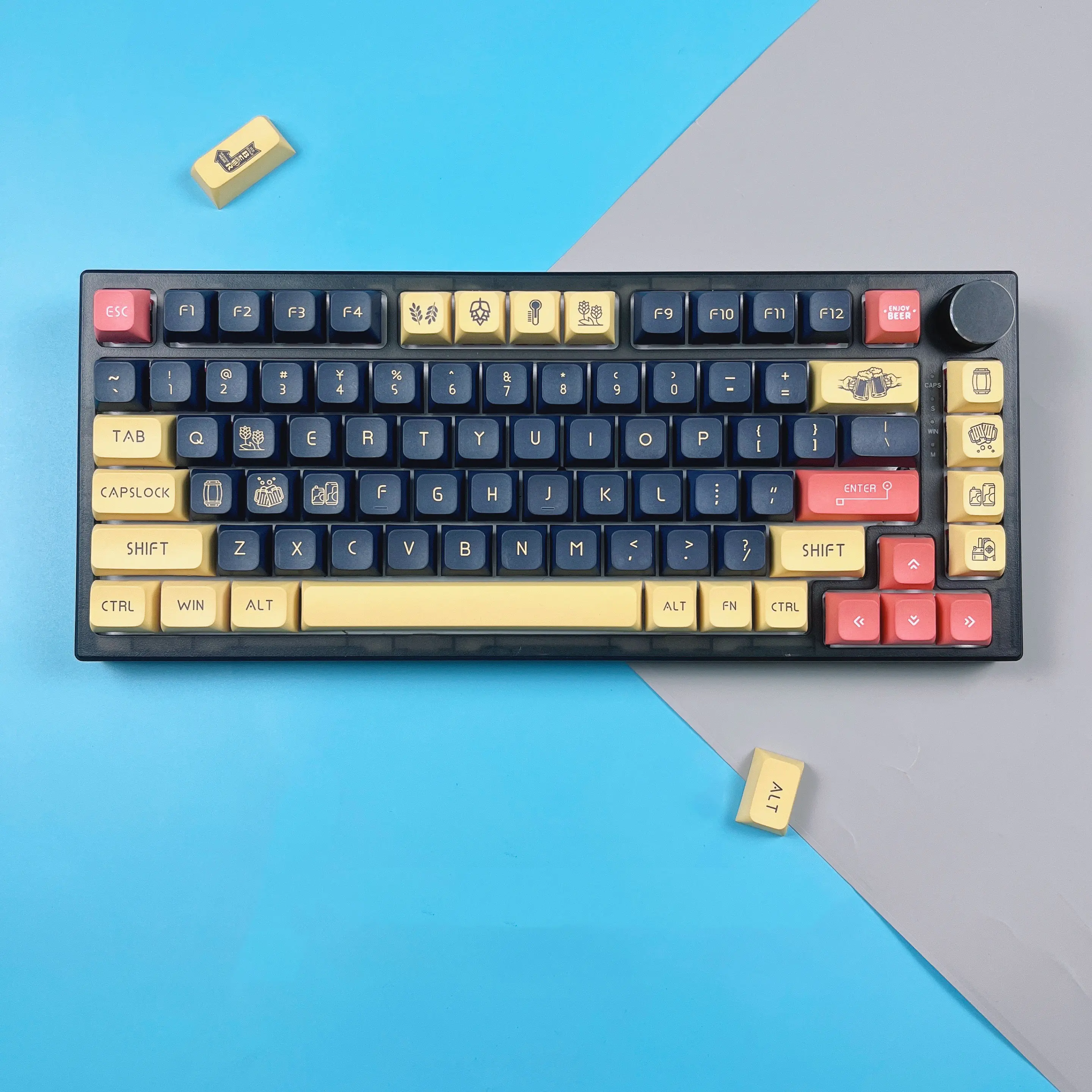 

134 Keys Beer Theme Keycaps XDA Profile PBT Dye Sublimation Mechanical Keyboard Keycaps For MX Switch GH60 GK61 GK64 CMMK