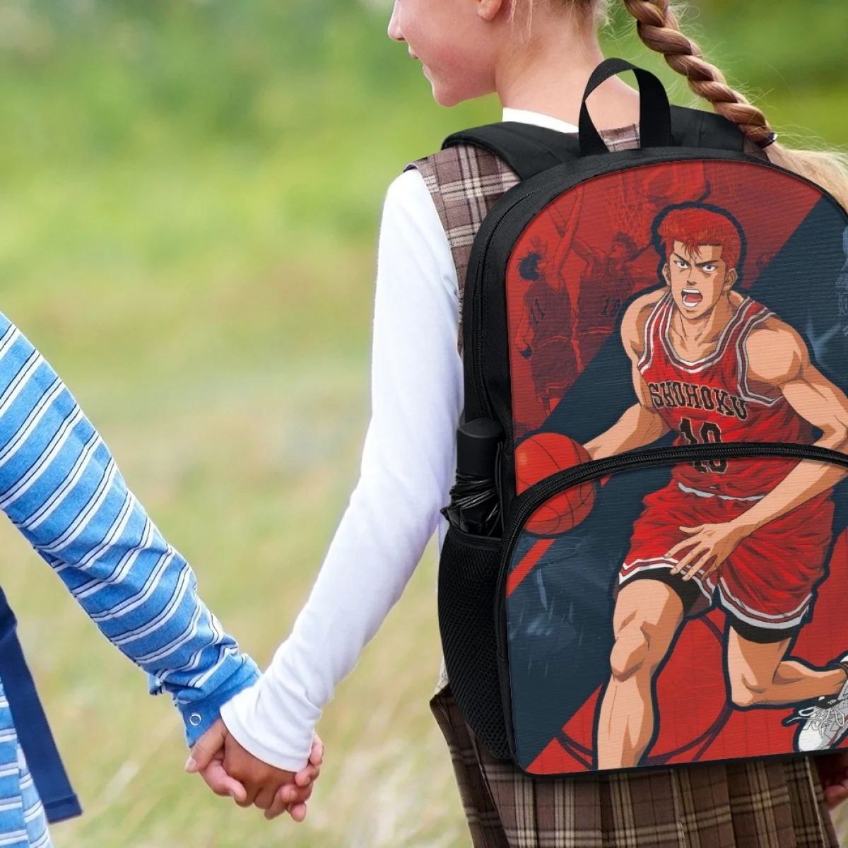 FORUDESIGNS Hot Blood Anime Basketball Designs Bookbags Students New 17 Inch   Schoolbags Versatile Practical Book Bags