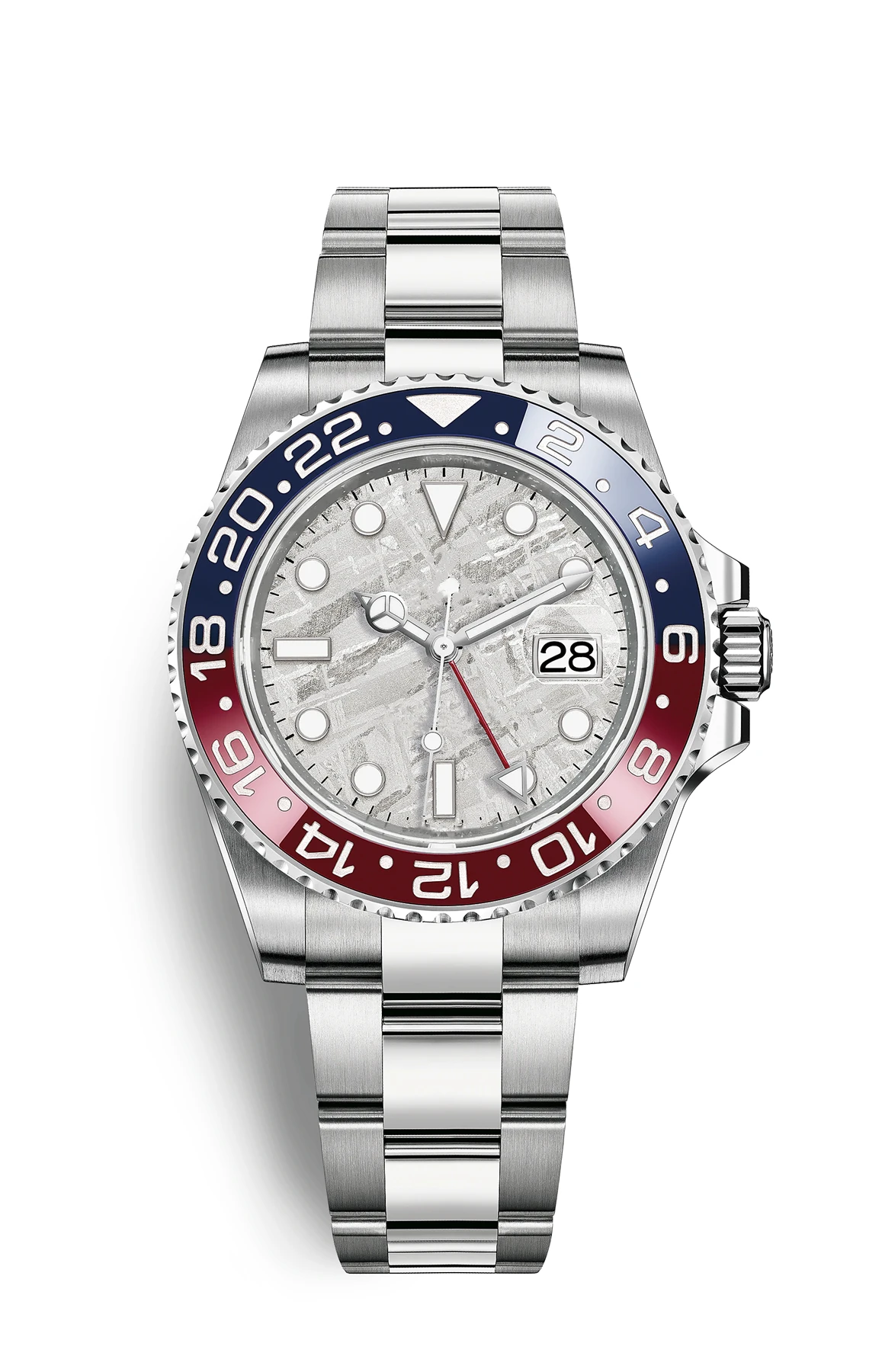 

Top Brand Oyster GMT II Luxury Watch for Men Calendar Chronograph Men's Relogio Masculino Steel belt Automatic Mechanical Watch