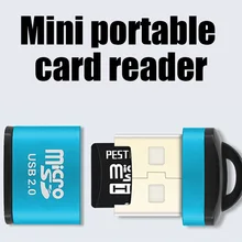 Mini High Speed USB2.0 Card Reader Mini USB TF Card Adapter For MicroSD Memory Card For PC Computer Desktop Laptop Notebooks