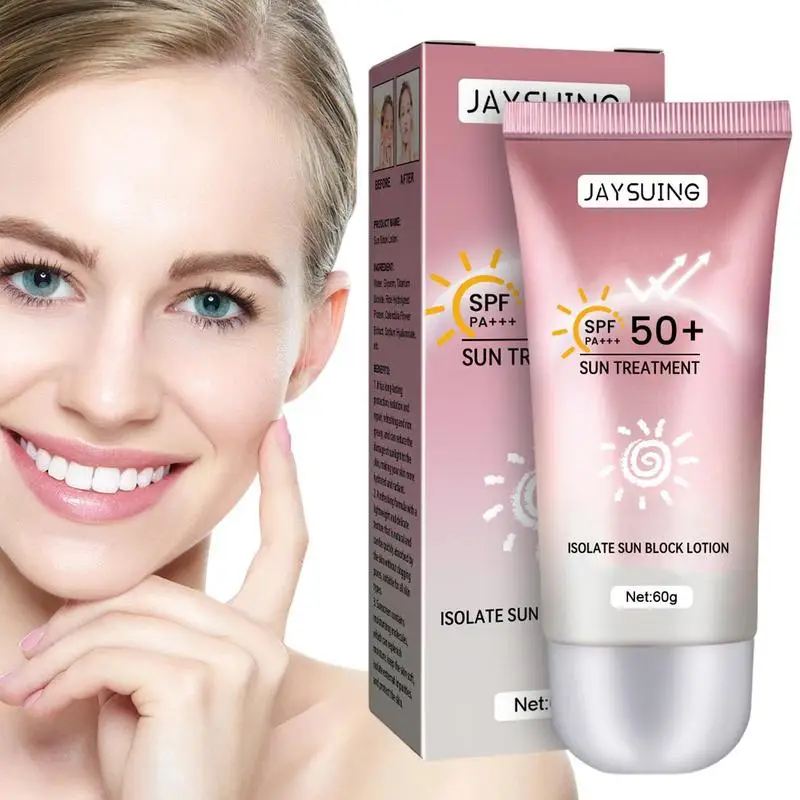 

UV Face Protection Cream SPF 50 PA Sunscreen Cream UV Isolation Water Resistant Sunscreen Travel Size Sunscreen Moisturizer