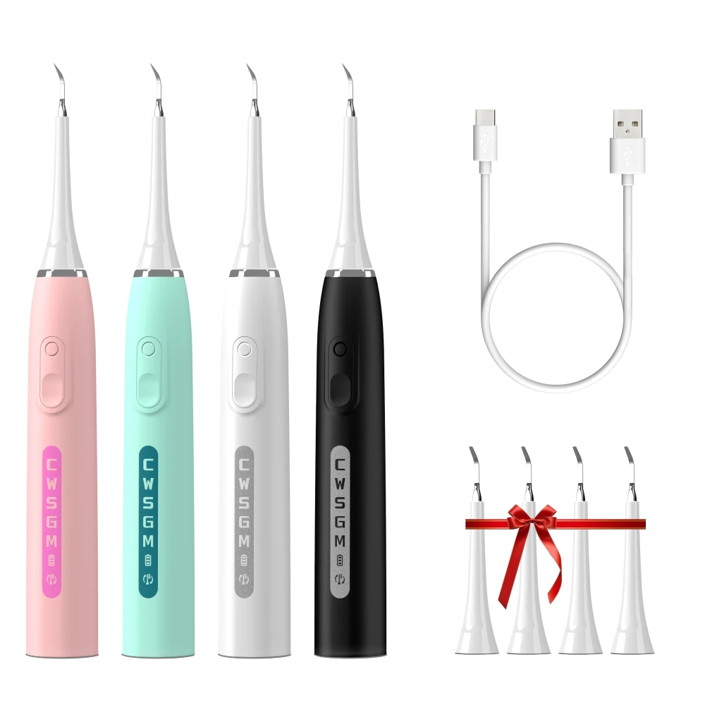 

Electric Sonic Teeth Tartar Remover Plaque Stains Cleaner Removal Teeth Whitening Replaceable Brush Head Dental Calculus Scaler