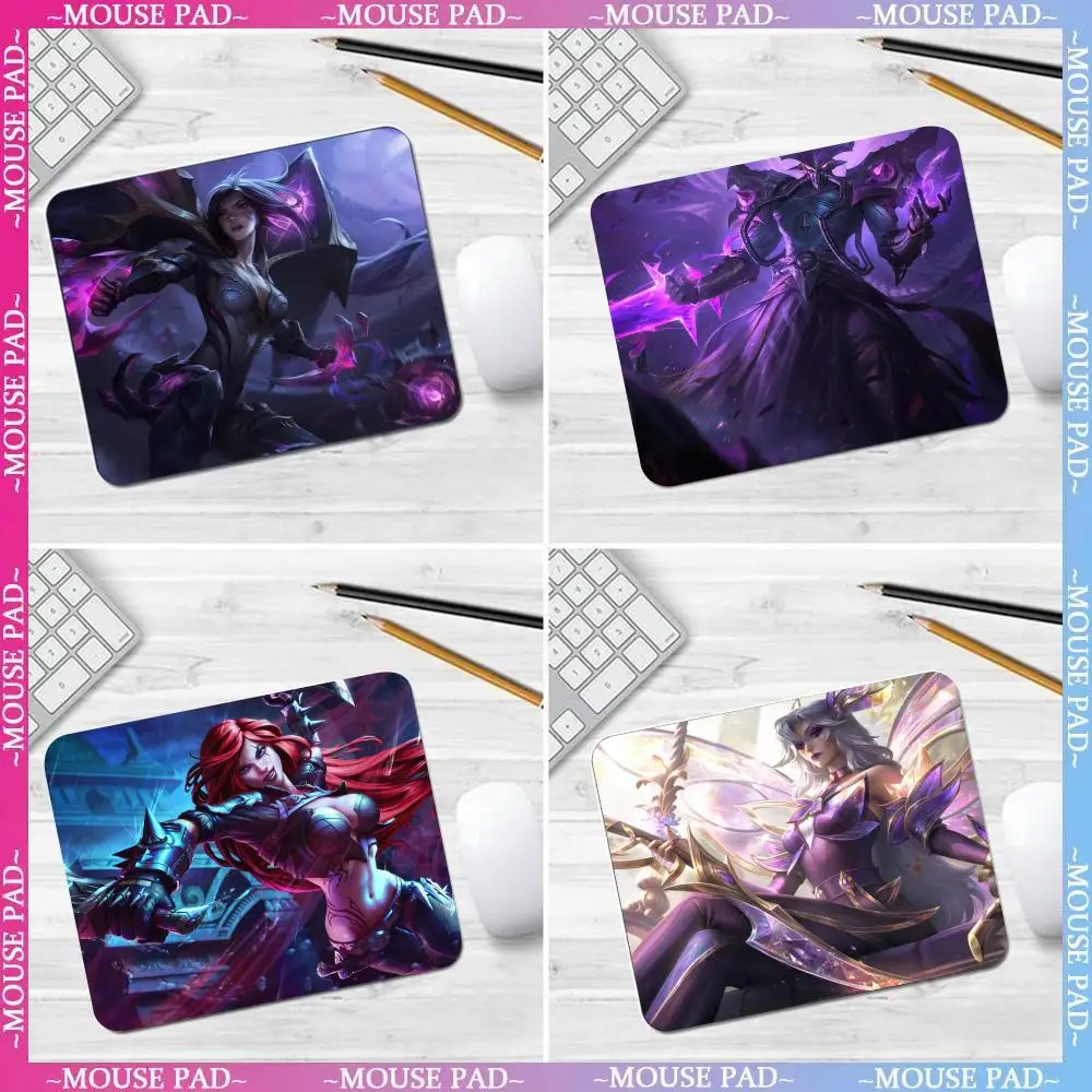 Коврик для мыши kвышитая Катарина Kayle нескользящий кожаный коврик esktop