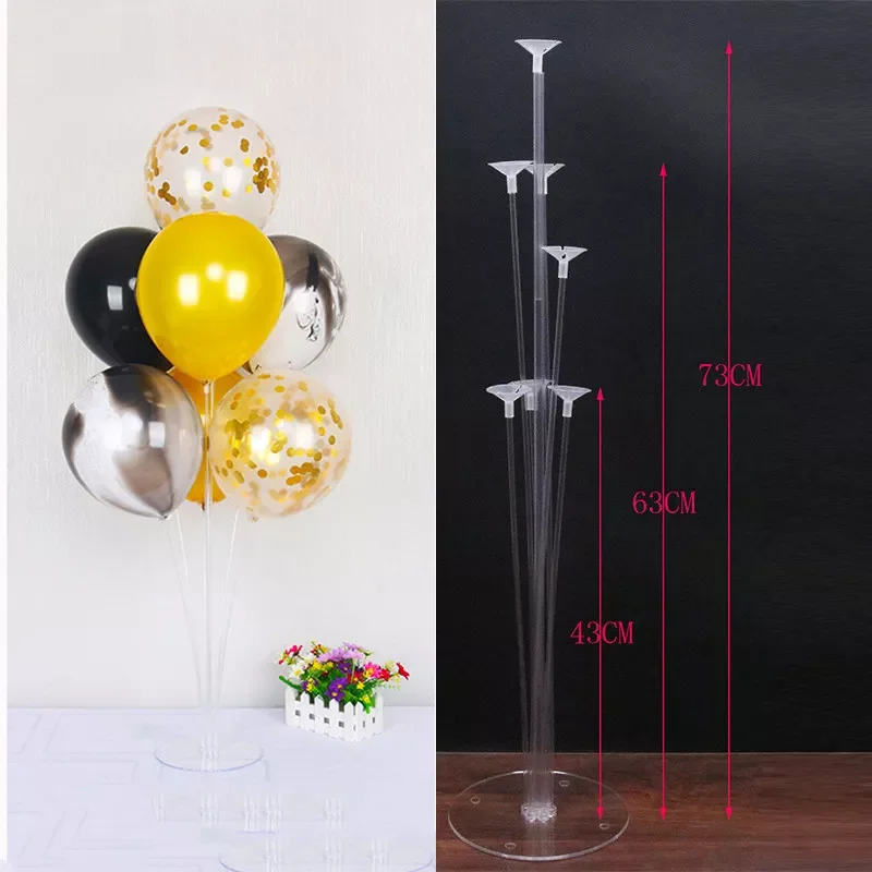 

1Set Happy Birthday Balloons Air Balls Stand Stick Baloon Birthday Party Decoration Kids Adult Holder Ballons Accessories Arch