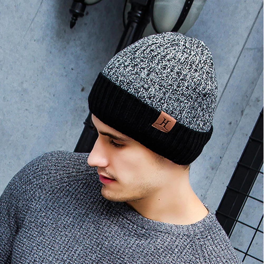 

Beanies Knitted Hat Men's Winter Hats Skullies Brimless Cap Gorras Bonnet Hat For Women Sport Male Beanie Thick Winter Warm Caps