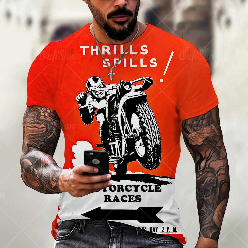 

Vintage Clothing 6XL Route 66 3D Printed Men's T-shirt Summer Streetwear O-neck Short-sleeved Top T-shirt Oversized Male T-shirt