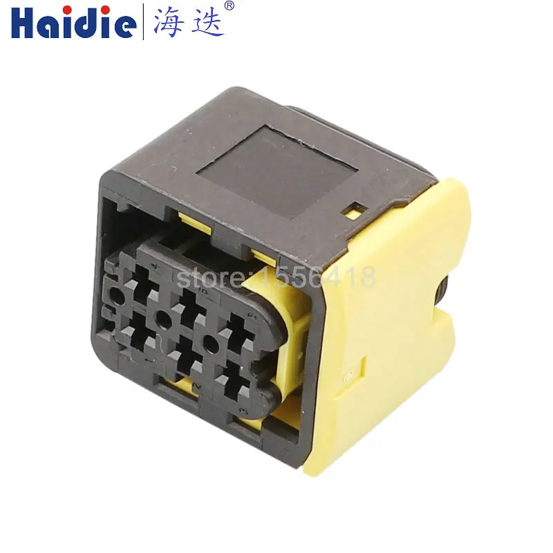 

1 Set 6 Pin 3.5 Series Black Auto Plastic Housing Electrical Connector Car Cable Harness Socket Auto Parts 1-1418437-1