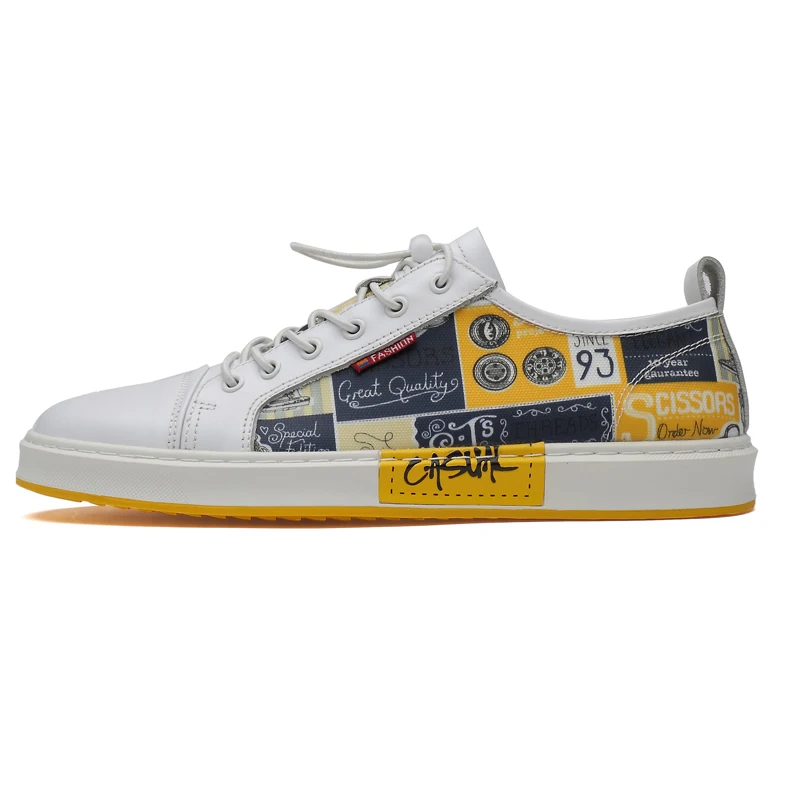 

Fashion Men Leather Skateboarding Shoes Sneakers For Everyday Wearing