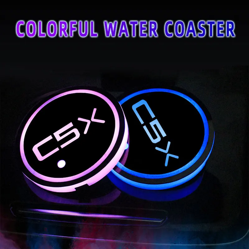 Светодиодный атмосферный светильник с логотипом автомобиля 7 ярких