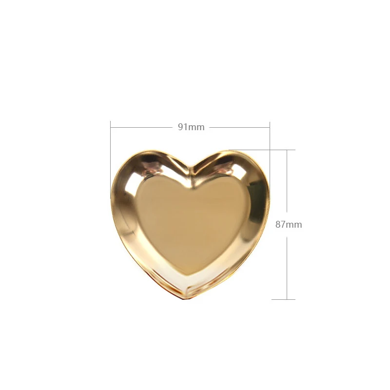 Поднос для ювелирных изделий из нержавеющей стали в форме сердца | Дом и сад