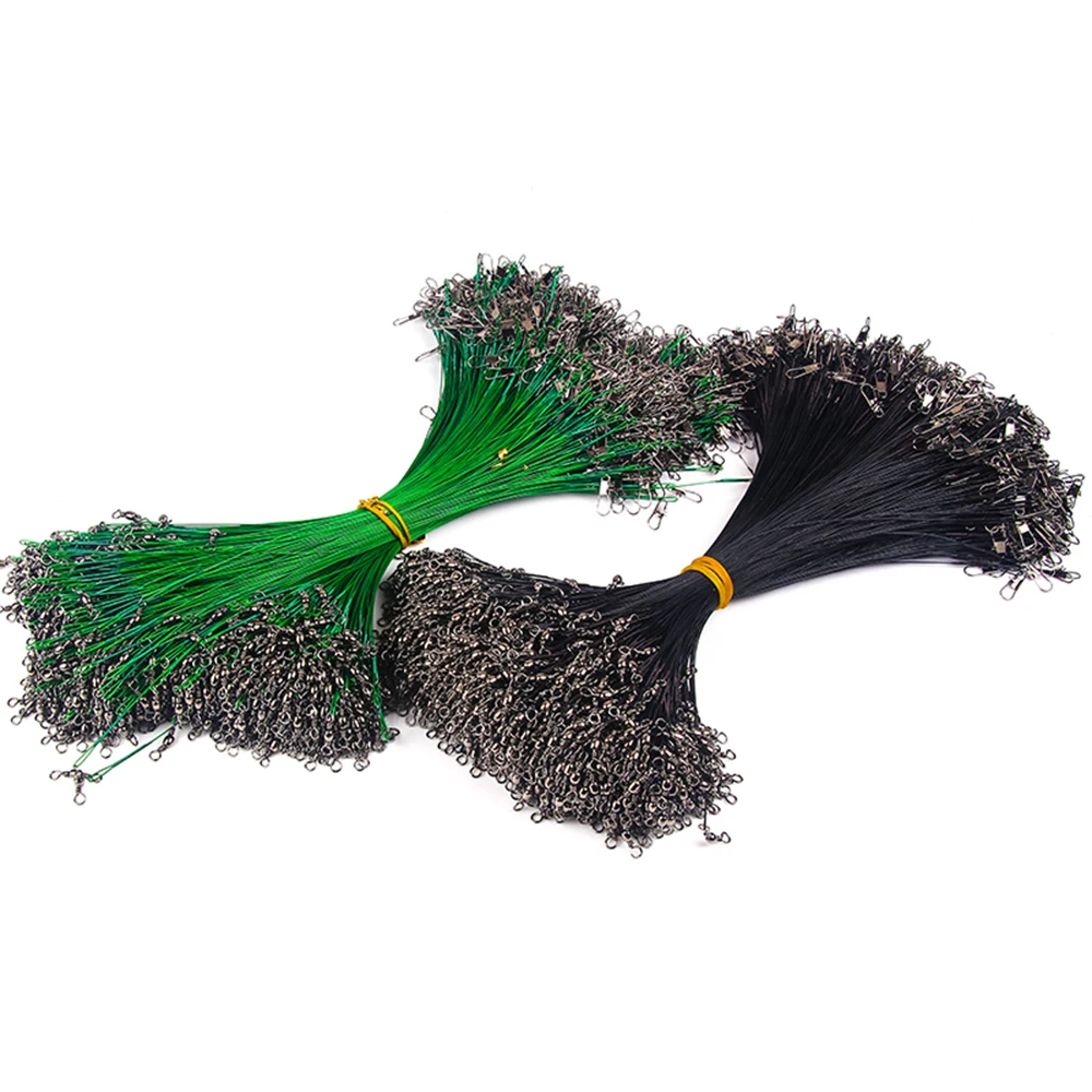 

15cm-30cm Anti Bite Steel Fishing Line Steel Wire Leader Lead Core Leash Fishing Wire For Lure Accessories Pike