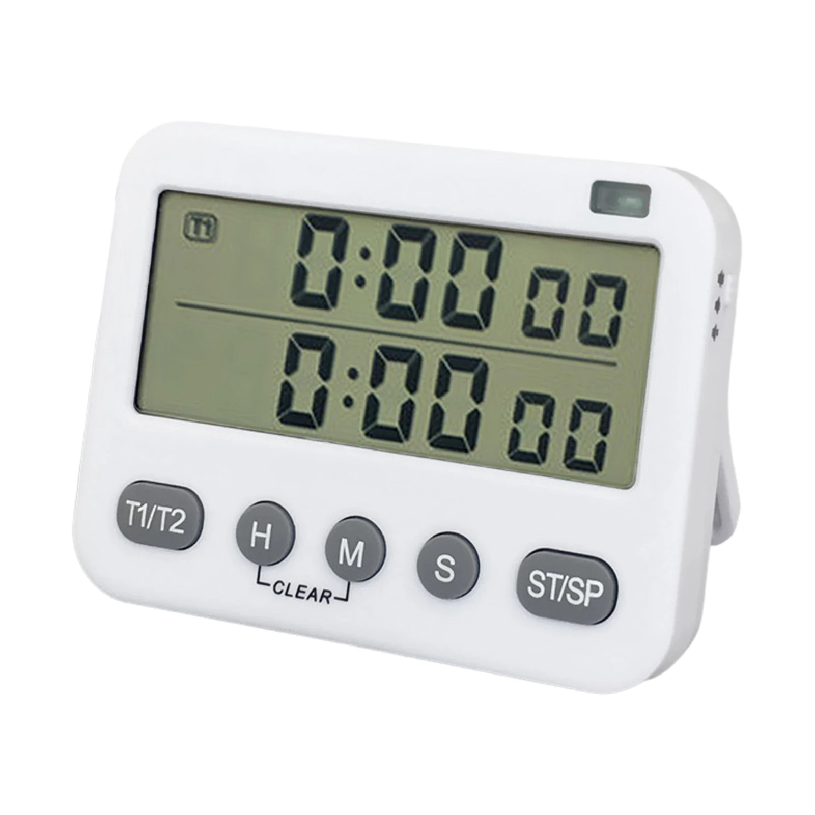 

Двойной цифровой таймер, таймер обратного отсчета приготовления пищи, кухонный таймер с магнитным ЖК-дисплеем, большие цифры для тренирово...