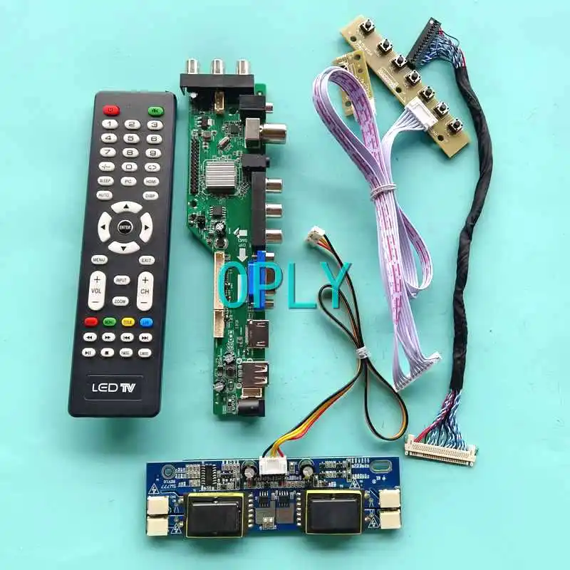 

Плата контроллера дисплея DVB 3663 подходит для CLAA190EA03 CLAA190EA05 1280*1024 30-контактный LVDS USB VGA AV RF HDMI-совместимый 4-CCFL комплект 19"