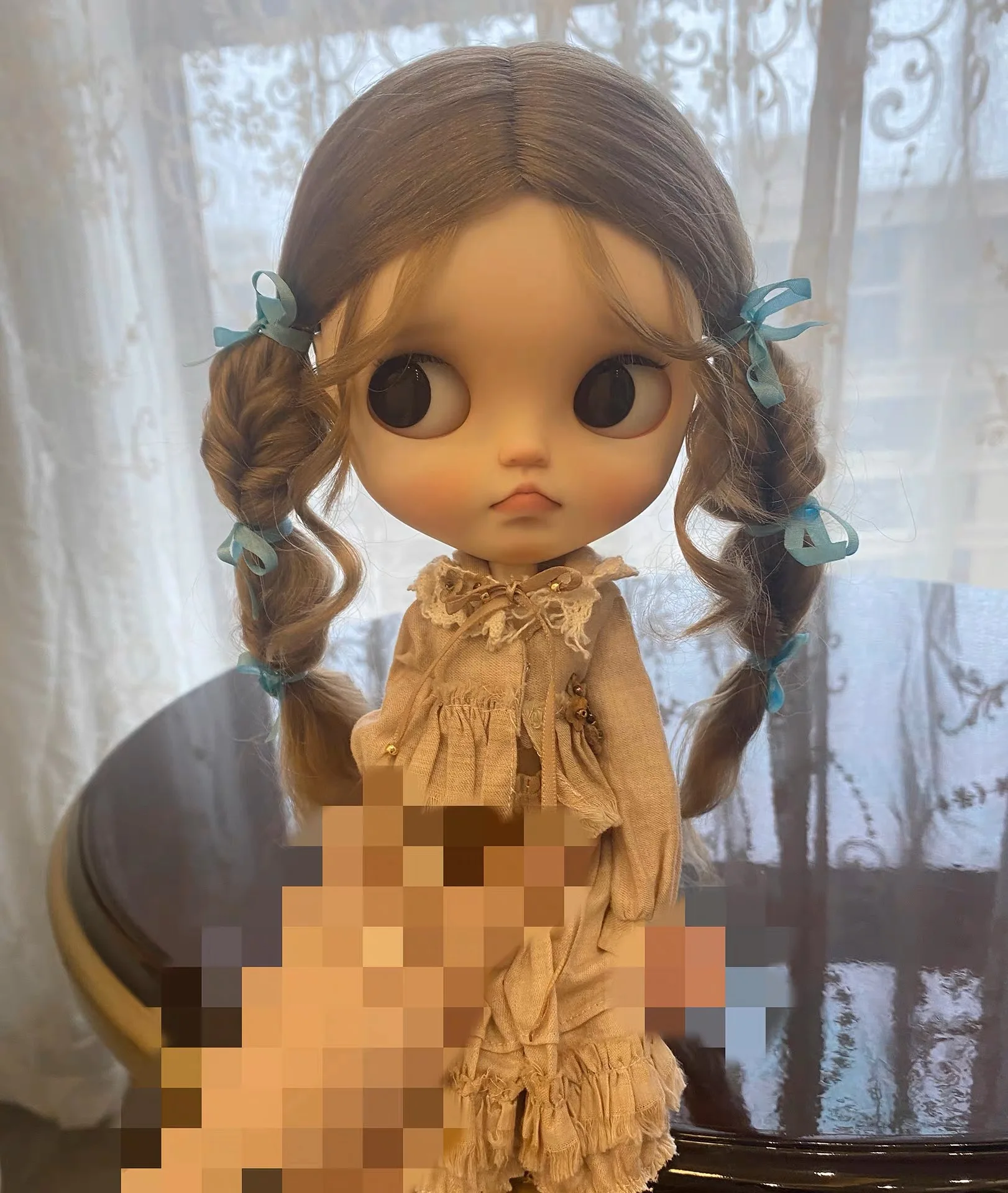 Парики для кукол Dula Blythe Qbaby естественное моделирование микрообъемные кудри из