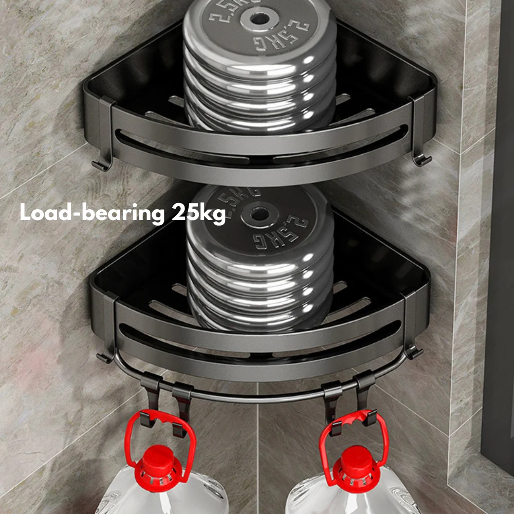 Настенная полка для ванной комнаты стеллаж хранения держатель шампуня и душа с