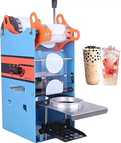 

Cup Sealing Machine 300-500 Cups/Hour Cup Sealer for 180mm Tall &95mm Cup 110V US Plug