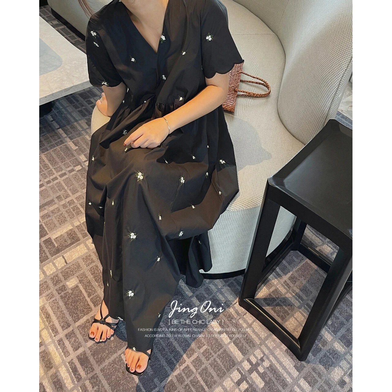 Женское платье с вышивкой длинное пляжное коротким рукавом элегантная винтажная