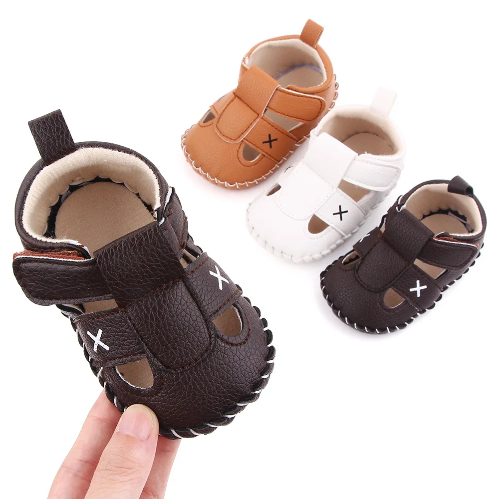 

Infant Baby Shoes Hollow Out Baby Boy Girl Shoes Toddler Flats Summer Sandal Soft Rubber Sole Anti-Slip Crib Shoes First Walker
