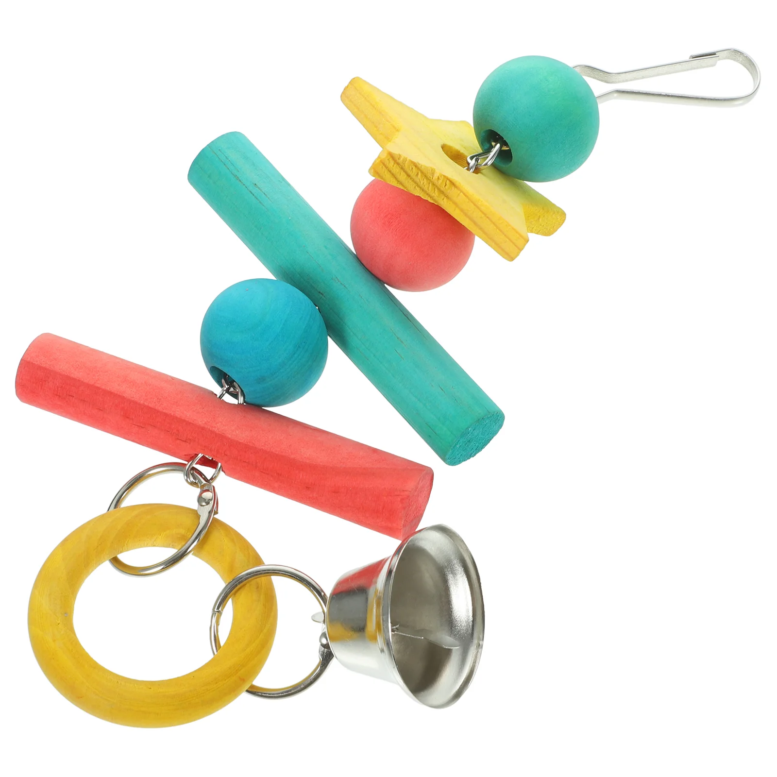 

Parrot Chewing Toy Hanging Bird Beak Grinding Plaything Wooden Parakeet Biting Toy