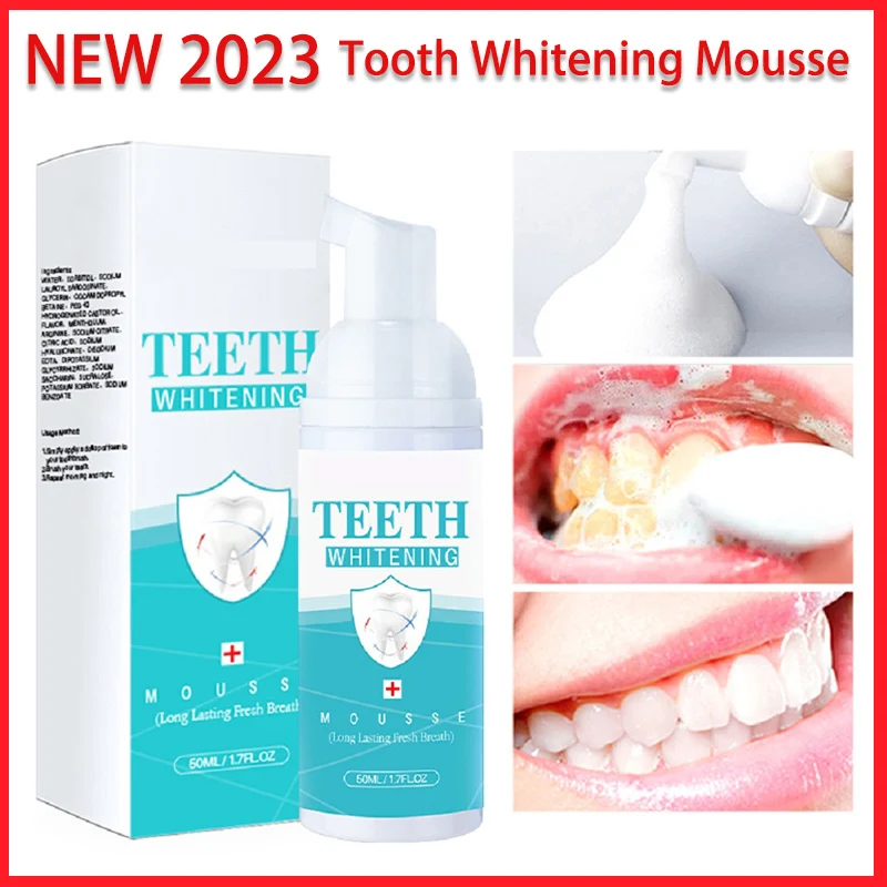 

Toothpaste 50ml Ultra-Fine Mousse Foam Teeth Whitening Ultra-Fine Oral Cleaning Dissolve Tooth Stains Freshen Breath Clean Toot