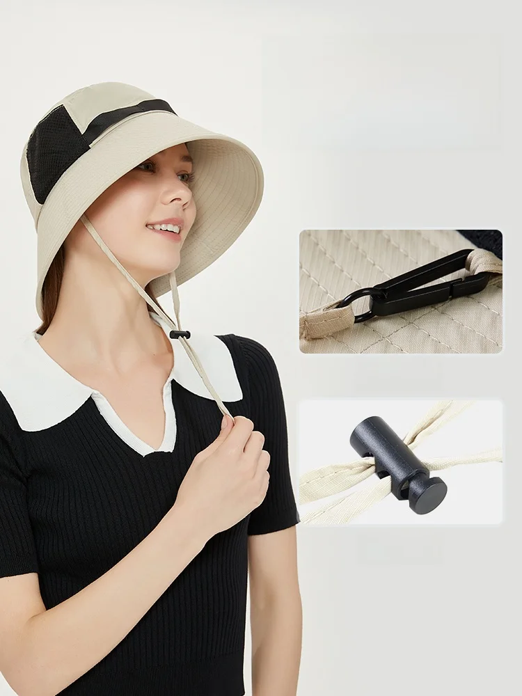 Uv00 солнцезащитная шляпа женская защита от ультрафиолета летняя уличная рыбацкая