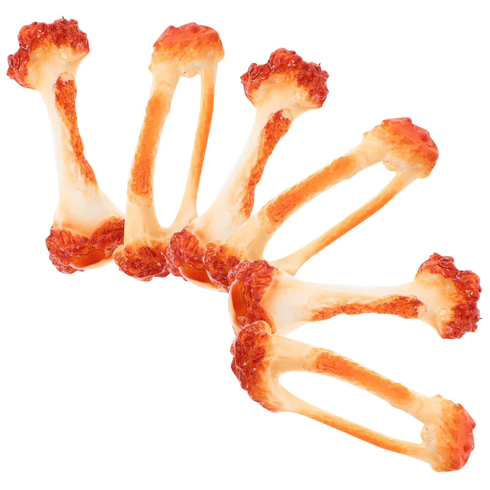 

6pcs Fried Chicken Bone Photography Props Chicken Wings Legs Bones Models Photo Prop for Kitchen