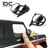 110 rotatable metal rearview mirror for traxxas trx 4 trx4 old bronco 1979 defender d90 d110 rc crawler car upgrade accessories