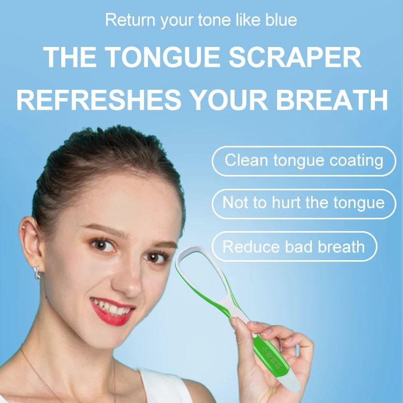 Скребок для языка Очиститель Удаление неприятного запаха изо рта Уход за