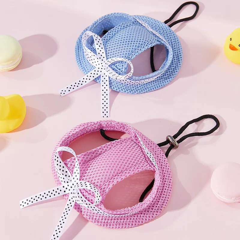

Ins Summer New Dog Hat Mesh Fisherman Hat Pet Outdoor Sunscreen Breathable Dew Ear Accessories Princess Hat Hats for Cats