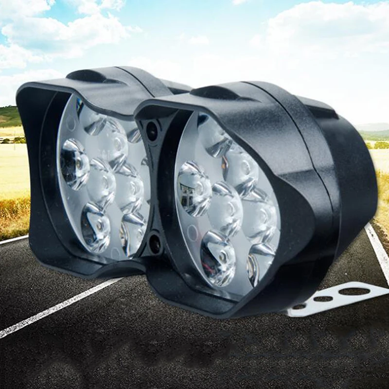 

1Pc Super Bright Motorcycle Car Light 18 LED 40W Light Headlight Spotlights Headlamp