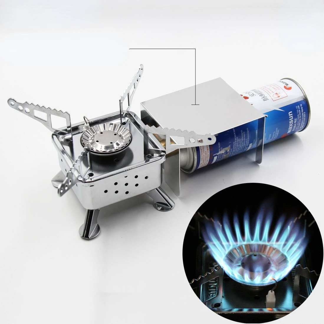 

Outdoor Cassette Stove Small Mini Foldable Portable Camping Meal Heat Shield Gas Stove Outing Gear Survival In The Wild 2022 New
