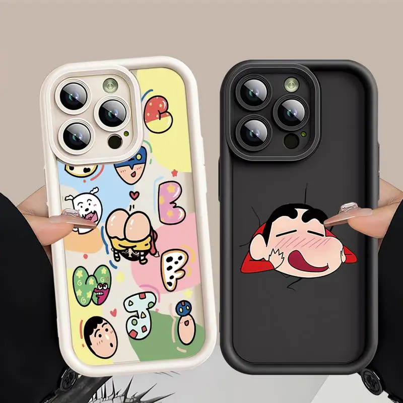 Чехол S-ShinChan C-Crayon для телефона Xiaomi Redmi 12 12C 13C 5G 13 4G A1 A2 Plus A3 Poco X3 NFC Pro C50 C51 C61