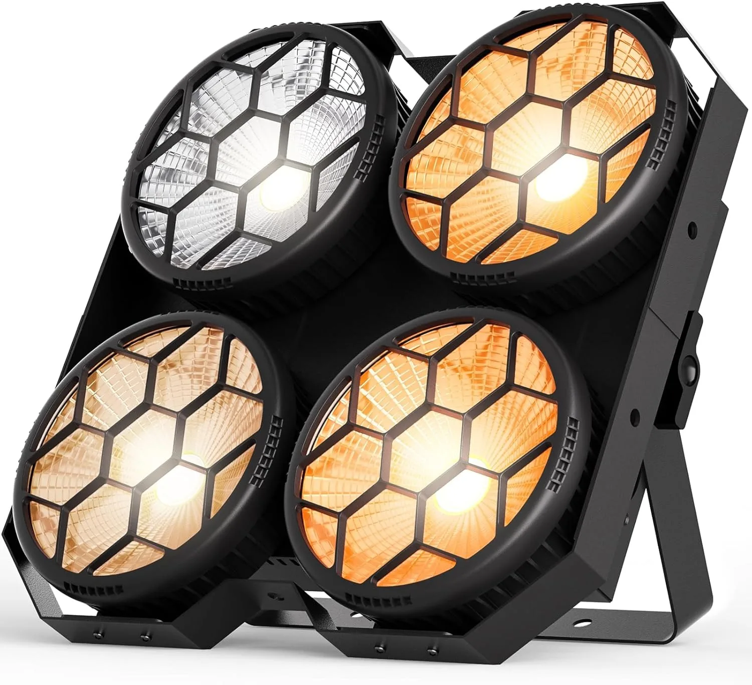 Фото Сценический светильник 4 Eyes COB LED 400W Bi-Color Audience Blinder DMX512, профессиональное сценическое освещение для концертов, DJ-вечеринок, свадеб и шоу №1
