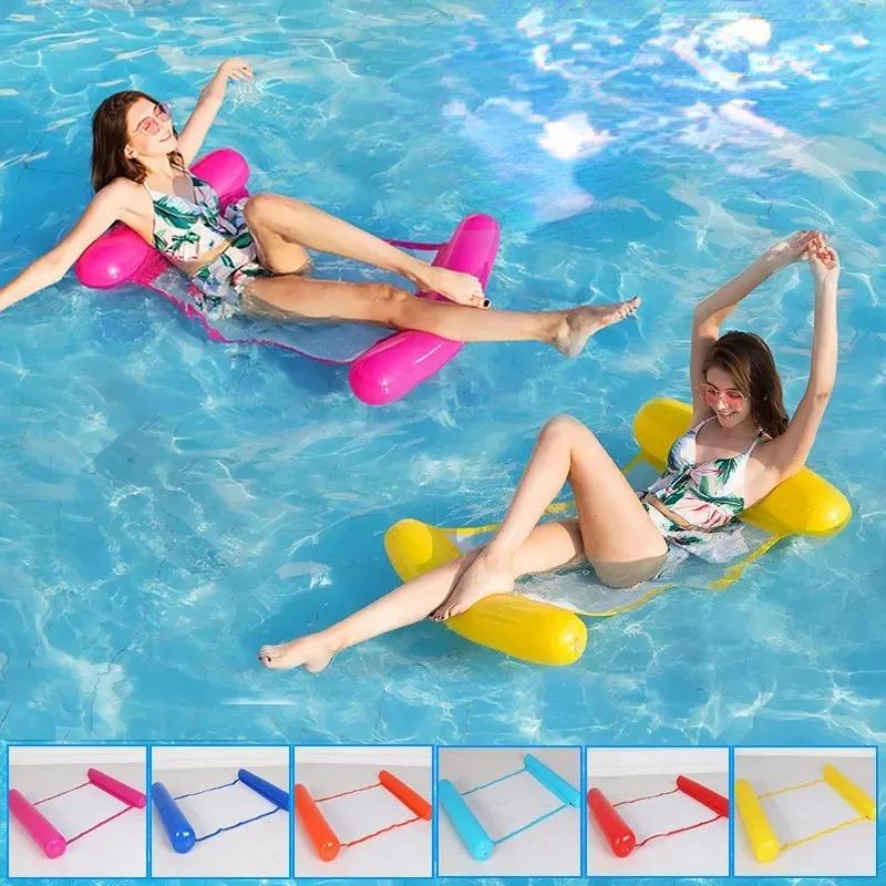 

2023 New Water Hammock Recliner Inflatable Floating Swimming Mattress Sea Swimming Ring Pool Party Toy Lounge Bed For Swimming