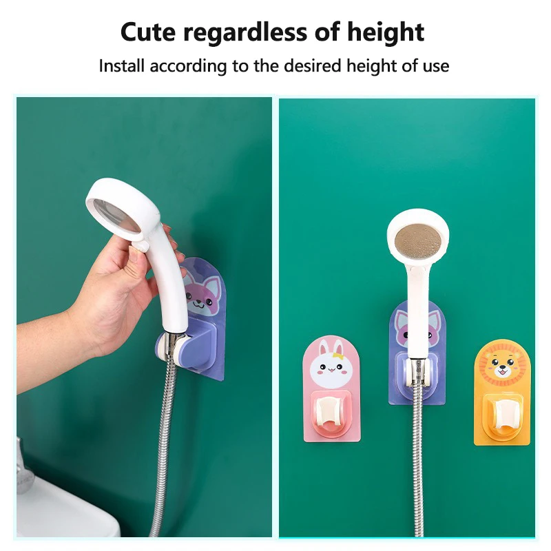 Детский мультяшный держатель для душа без перфорации спринклера фиксированный