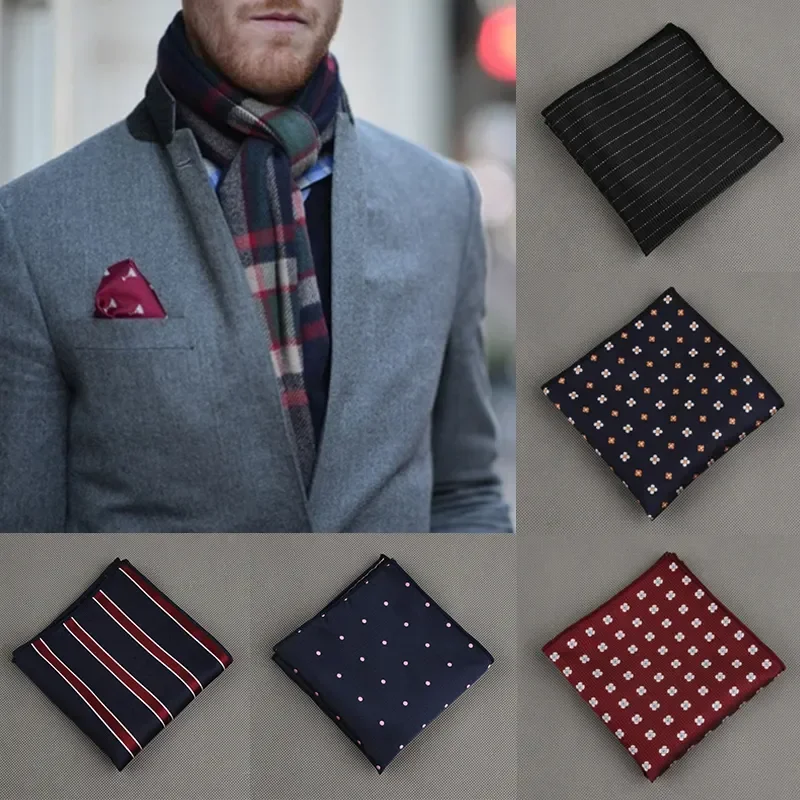 

Wedding For Man Party Print Hankerchief Gift Pocket Silk Squared Handkerchief Accessory Floral Handkerchief Suit Hanky Men Men