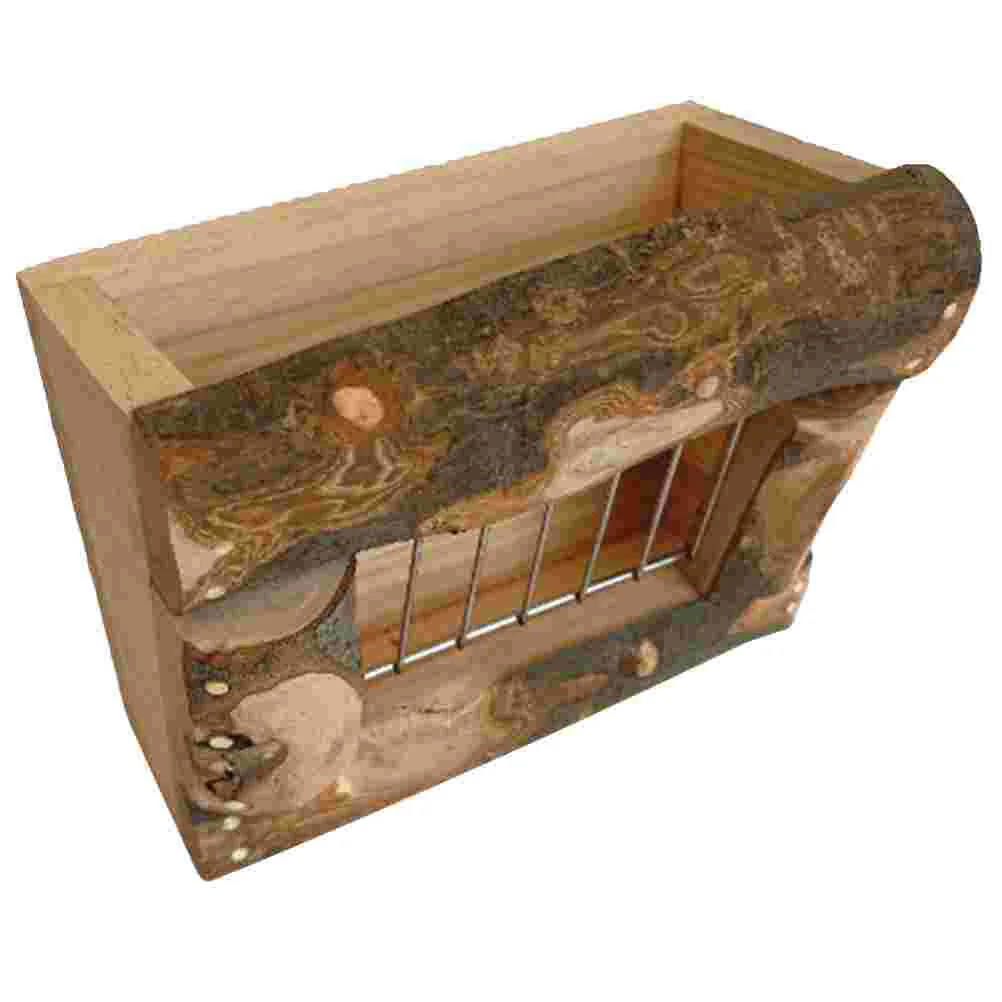 

Rabbit Hay Feeder Rack Guinea Hay Holder Container Wooden Animal Feed Food Box