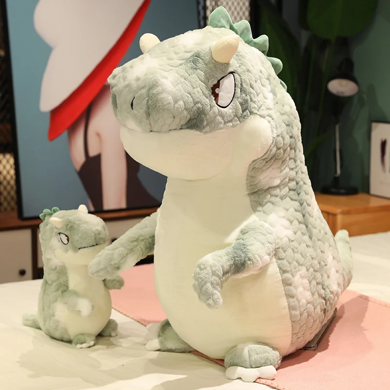 

Милая плюшевая игрушка в виде динозавра с тканевой краской, 25-60 см, подарок на день Святого Валентина, мягкие игрушки для детей, мальчиков