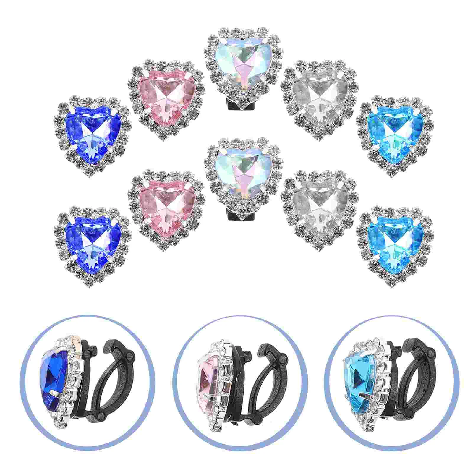 

12pcs Rhinestone Shoelaces Clips DIY Shoe Charm Clips Shoelaces Decoration