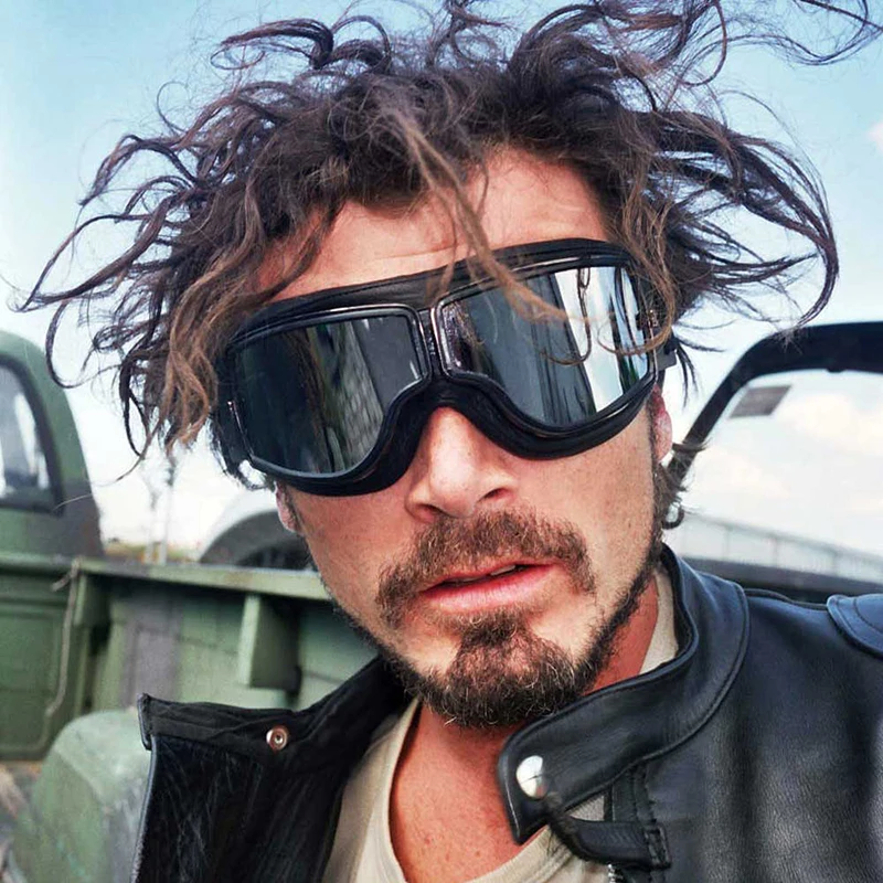 

Motorcycle Helmet Vintage Retro Sunglasses Goggles Glasses For Eye Goggle