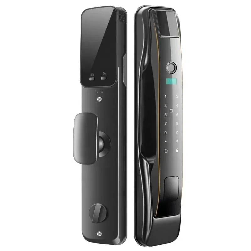 Смарт-замок Tuya со встроенной камерой и ключами стальным корпусом