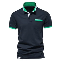 new summer cotton mens polo shirts short sleeve shirt for man brand high quality casual social pocket top cloths
